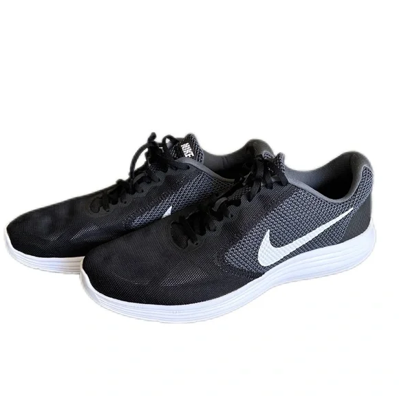 Nike Revolution 3 Mens Running Shoe Size 14 - 819300-001 - Dark Grey/Black/White - Picture 2 of 6